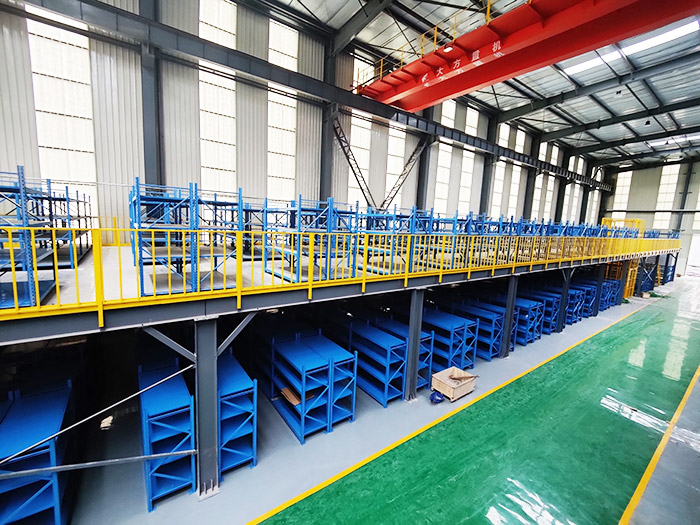 案例現場丨重型貨架鋼平臺項目安裝完成即將投入使用！